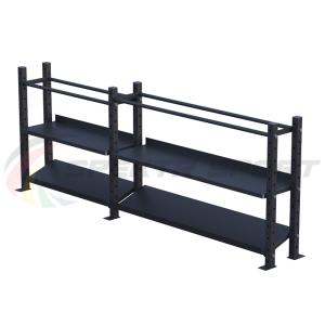 Купить Модульный стеллаж для гантелей, гирь и медболов 3180х430х1200 (2 секции) в Советске 