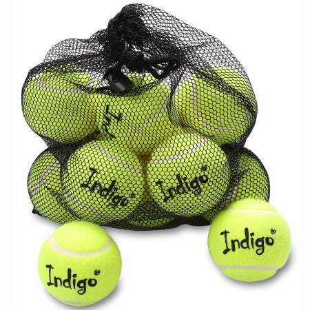 Купить Мяч для большого тенниса Indigo (12 шт в сетке) начальный уровень в Советске 